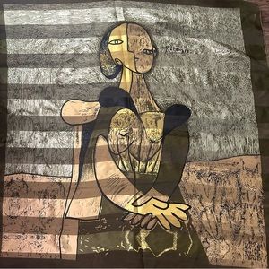 Woman's Vintage Pablo Picasso Art Shawl/Neck Scarf